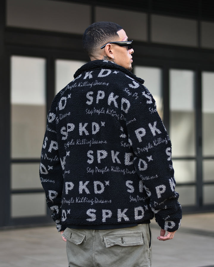 SPKD Pattern Fleece Black