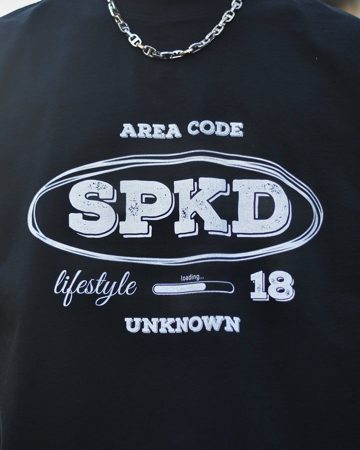 Area Code T-shirt Black