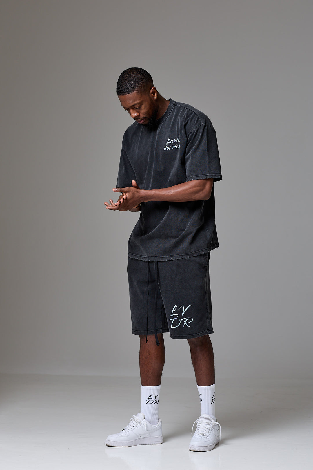 La Vie Des Rêves Washed T-shirt - Black