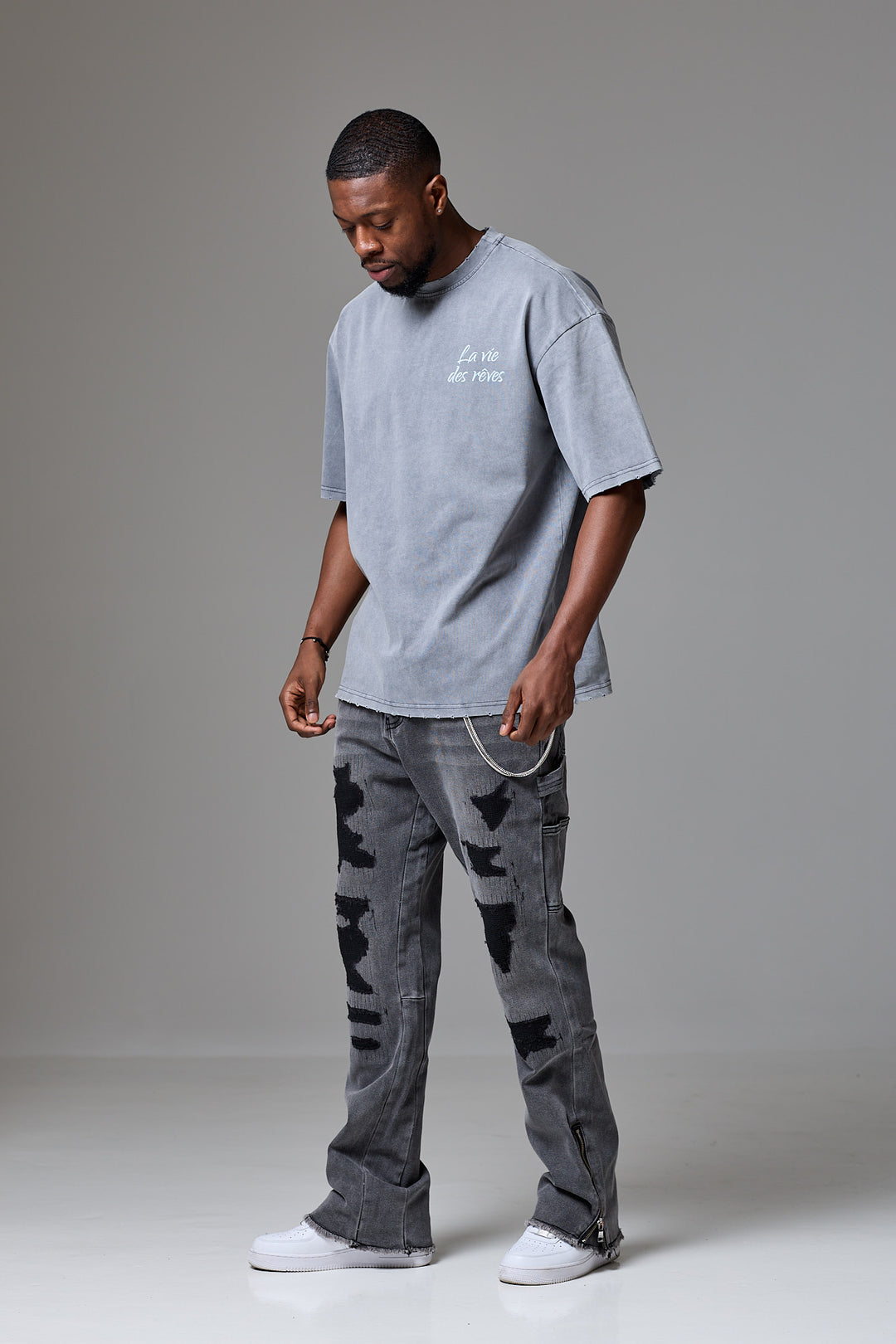 La Vie Des Rêves Washed T-shirt - Grey