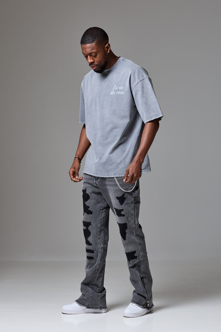 La Vie Des Rêves Washed T-shirt - Grey