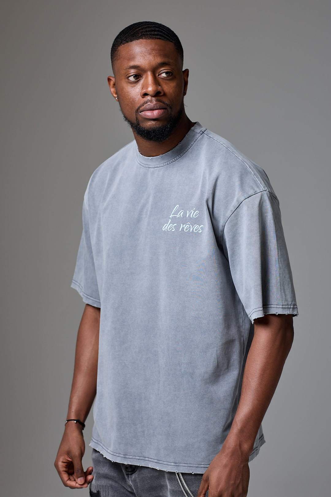 La Vie Des Rêves Washed T-shirt - Grey