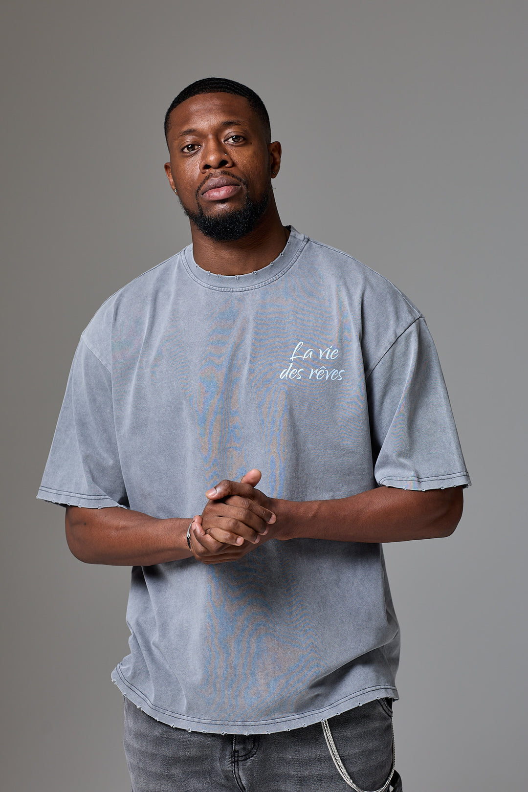 La Vie Des Rêves Washed T-shirt - Grey