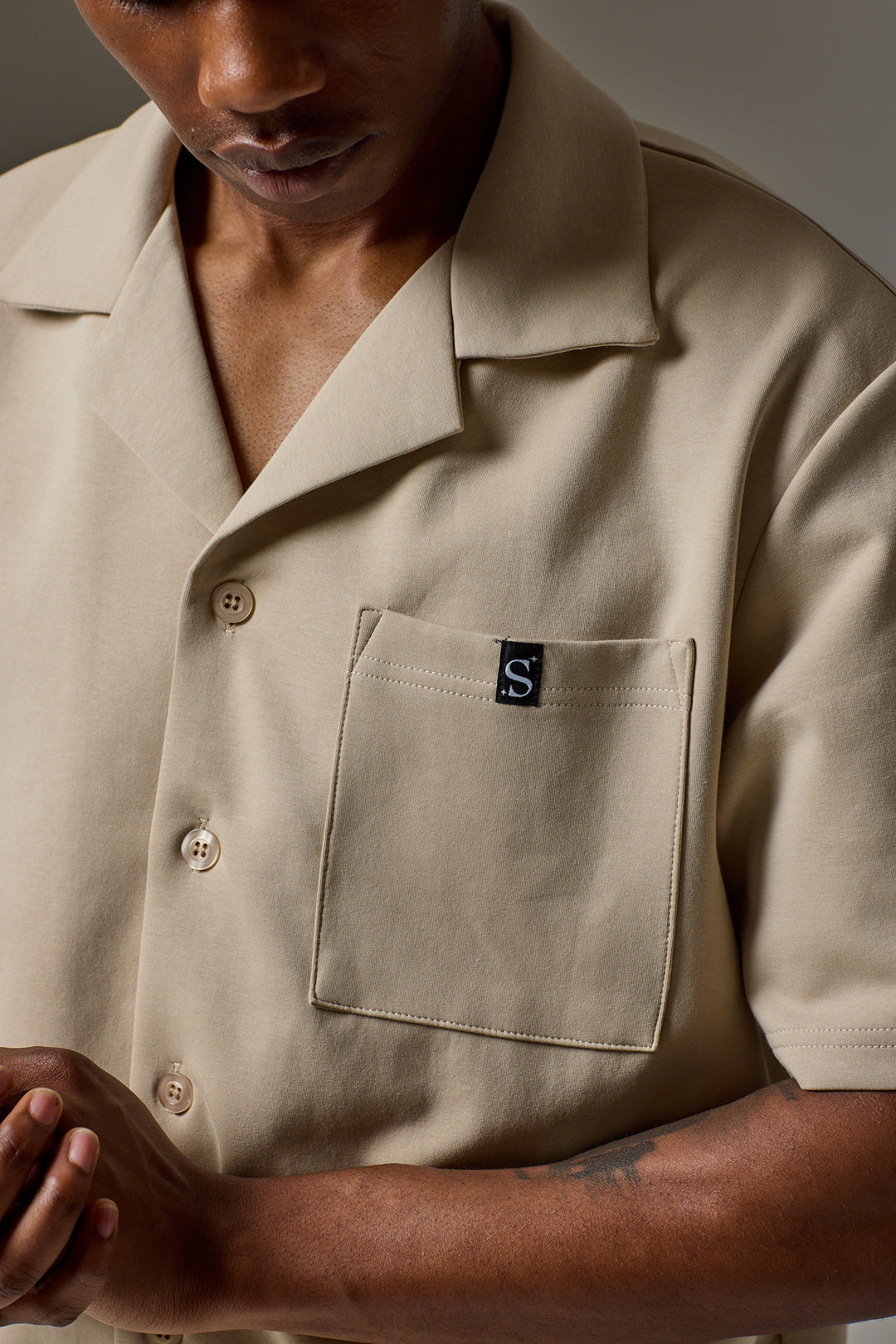 S* Button Shirt - Beige