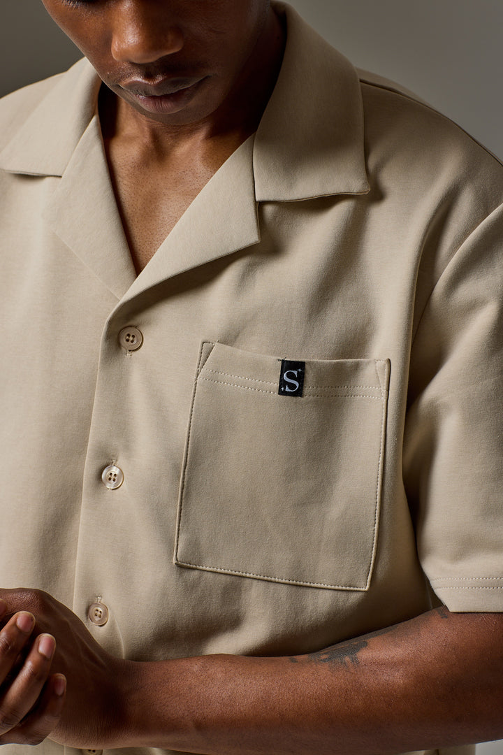 S* Button Shirt - Beige