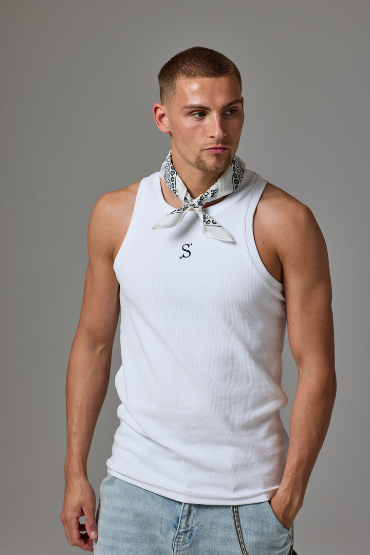 S* Ribbed Vest Pack- White/Black