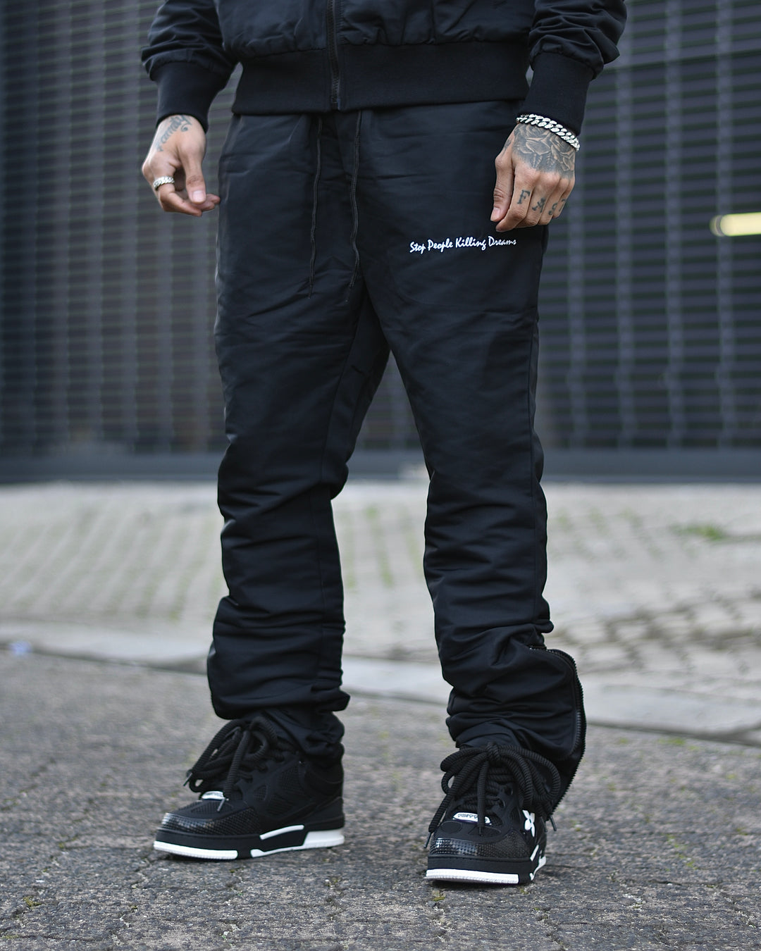 Signature Windbreaker Pants Black