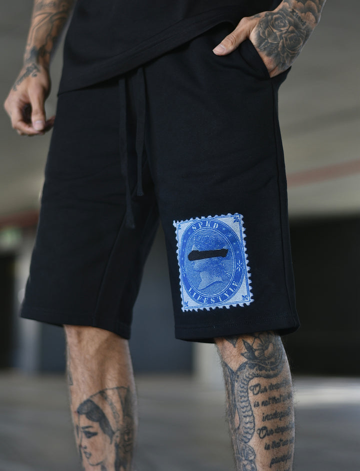 Stamp Shorts Black