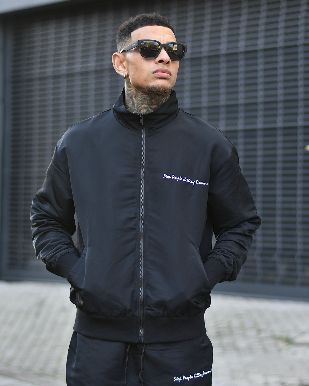 Signature Windbreaker Jacket Black