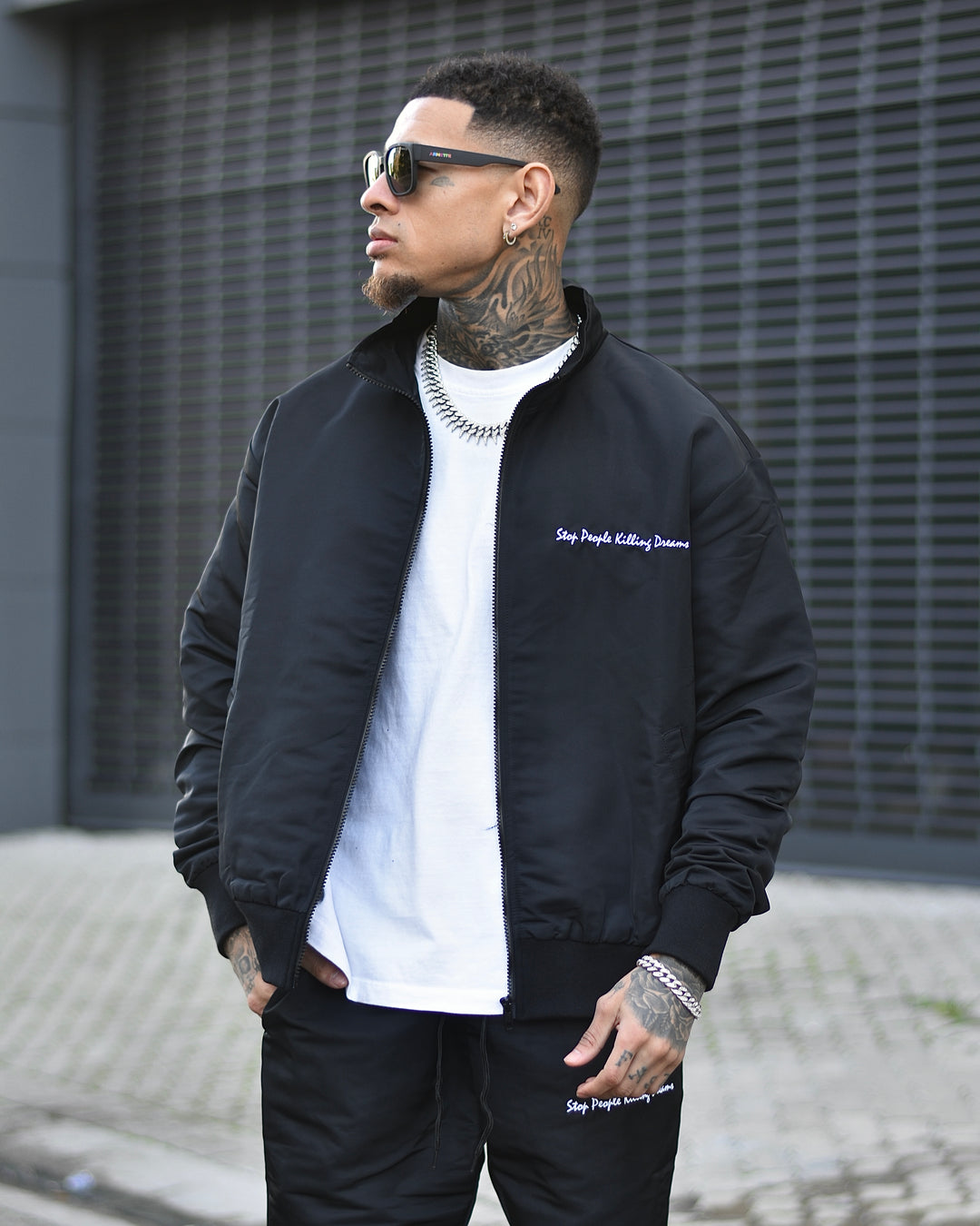 Signature Windbreaker Jacket Black