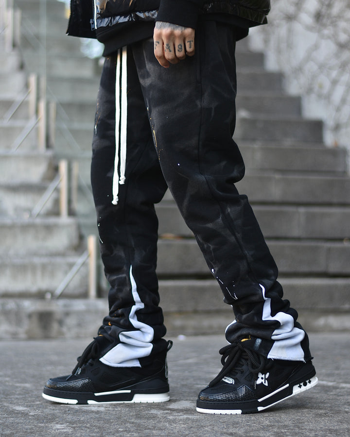 Washed Track Pants Black