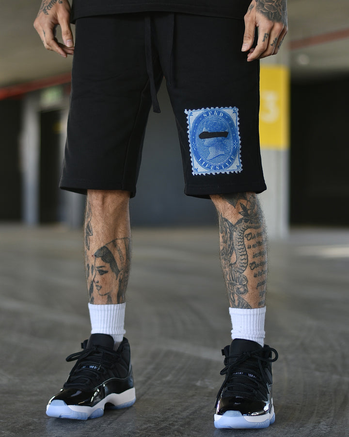 Stamp Shorts Black