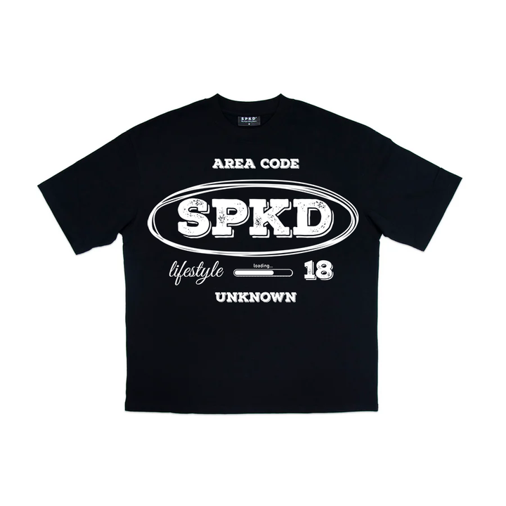 Area Code T-shirt Black