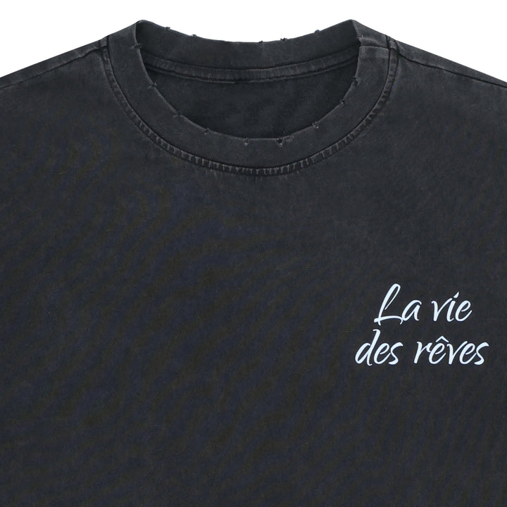 La Vie Des Rêves Washed T-shirt - Black