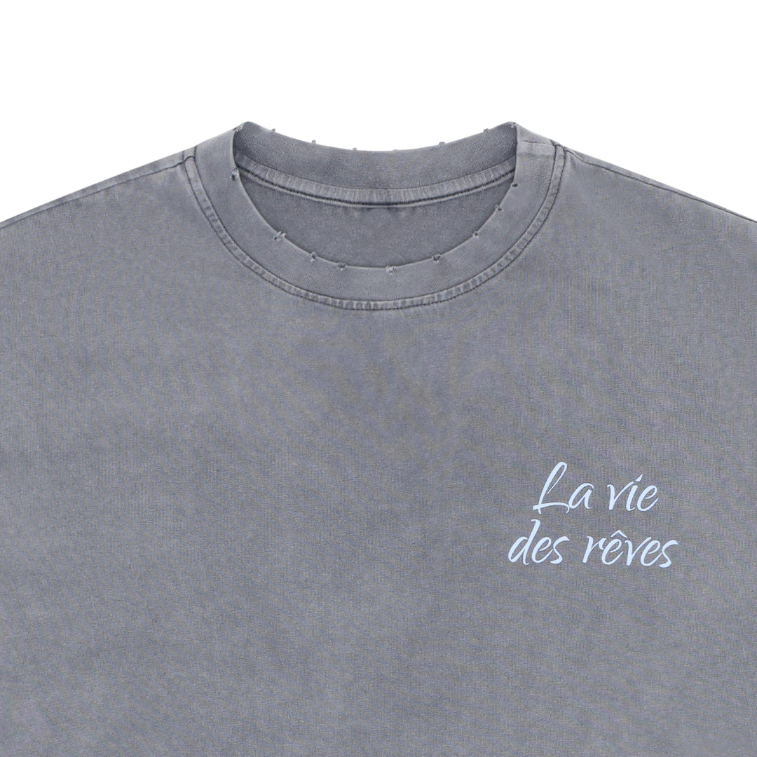 La Vie Des Rêves Washed T-shirt - Grey