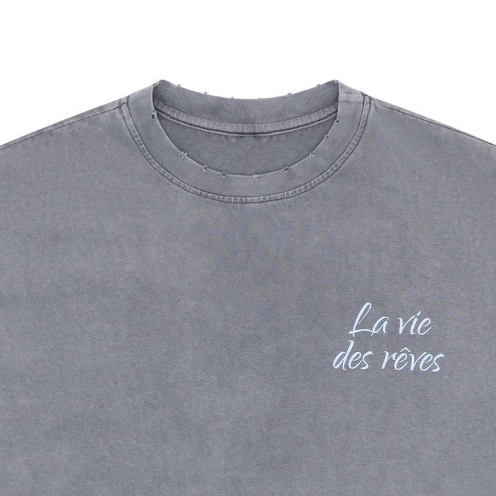 La Vie Des Rêves Washed T-shirt - Grey