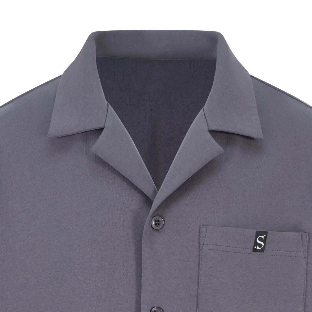 S* Button Shirt - Grey