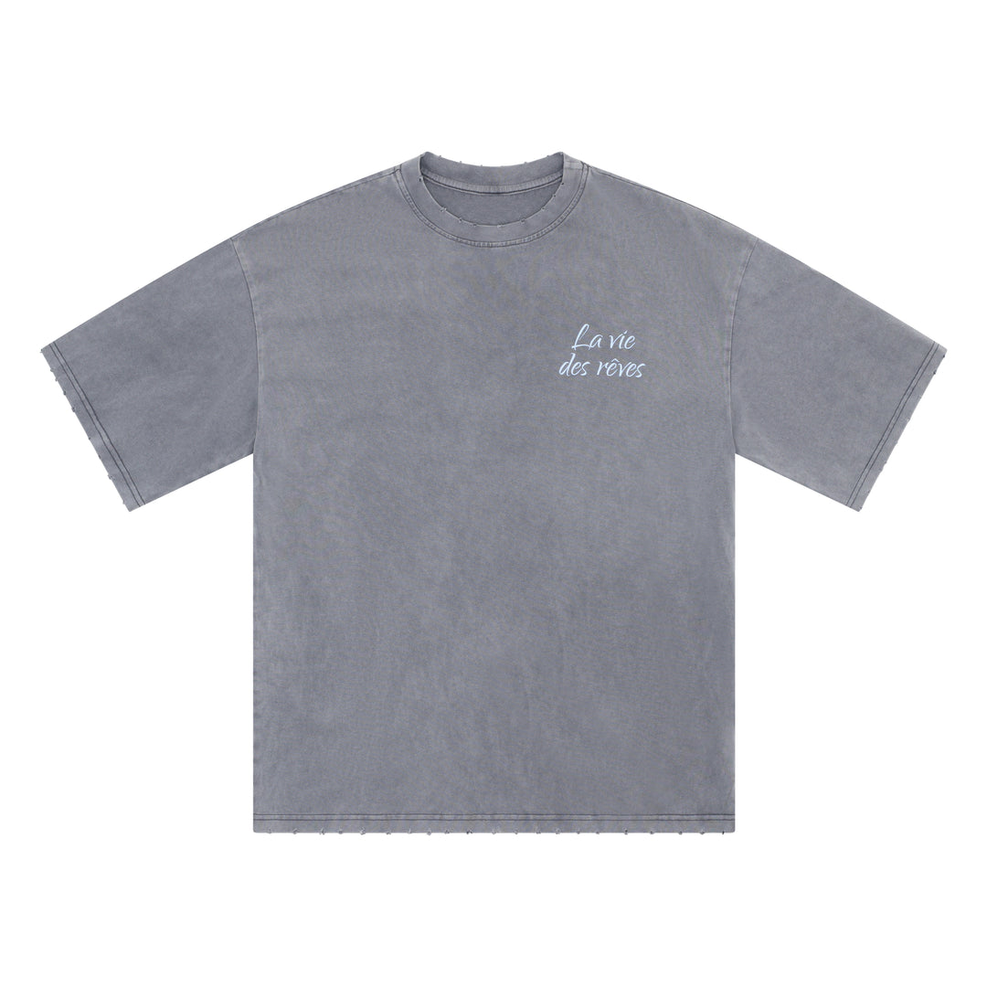 La Vie Des Rêves Washed T-shirt - Grey