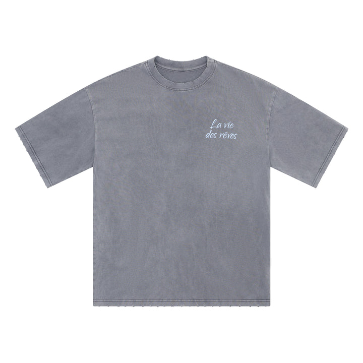 La Vie Des Rêves Washed T-shirt - Grey