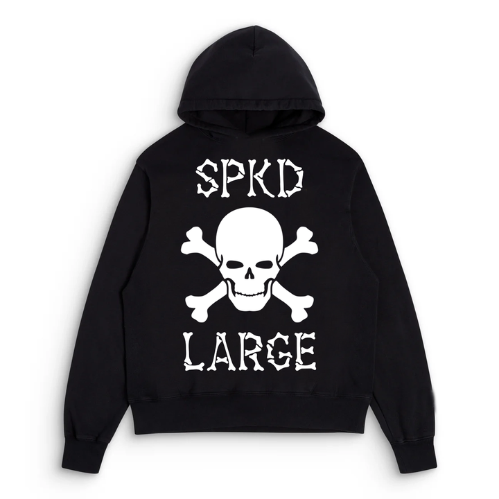 Skull Hoodie Size Black