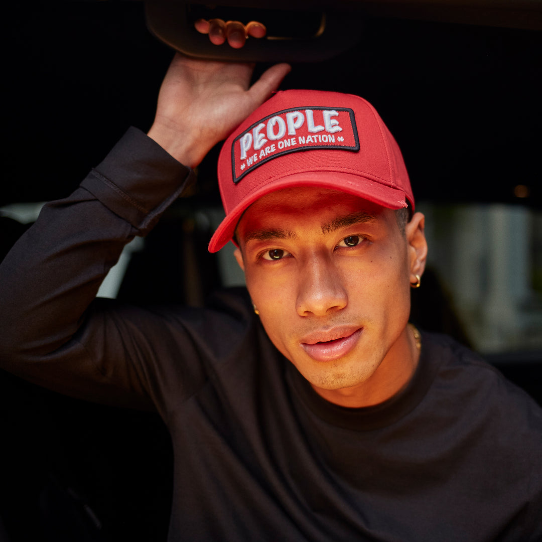 People We Are One Nation Trucker Hat Red