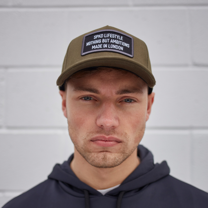 Nothing But Ambitions Olive Trucker Hat