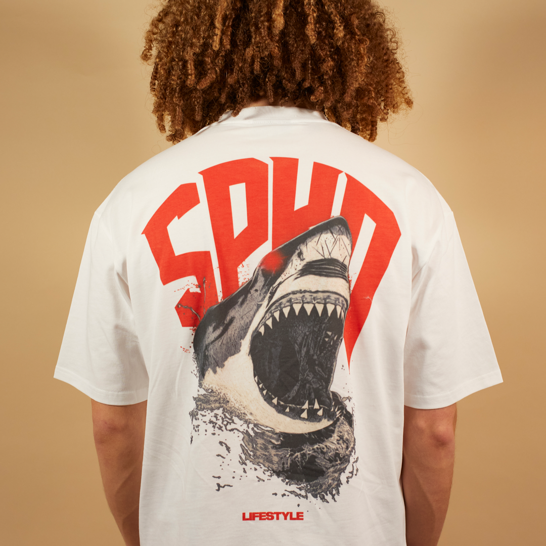 SPKD SS23 Shark T-Shirt White